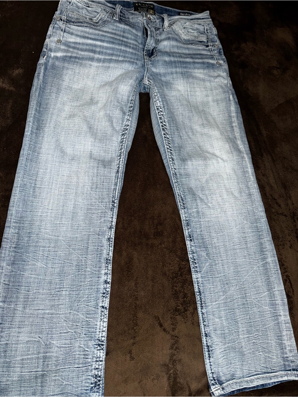 Salvage Light Blue Men's Bootcut Jeans